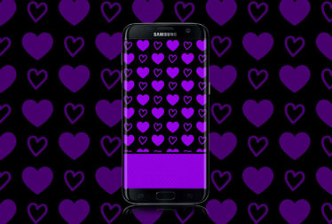 hot purple hearts wallpaper