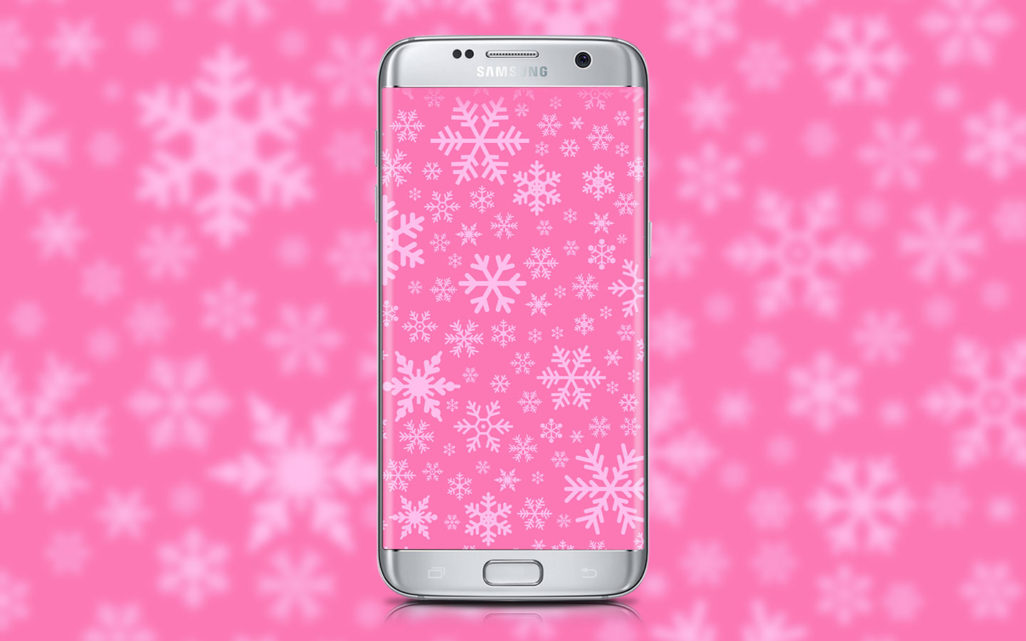 snowflakes-pink-wallpaper