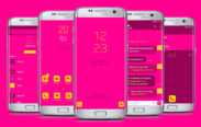 Pink and Yellow Neon Flat