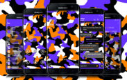 Camouflage Purple and Orange