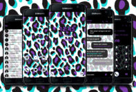 Leopard Purple and Blue