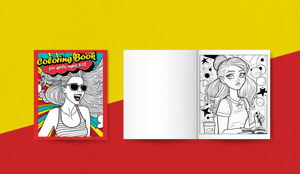 Coloring Book for Girls Ages 8-12