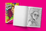 Teen Girl Coloring Book