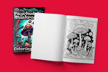 Psychedelic Mushroom Coloring Book