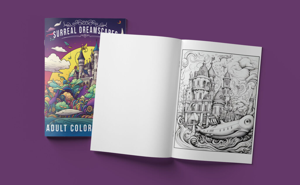 Surreal Dreamscapes Adult Coloring Book