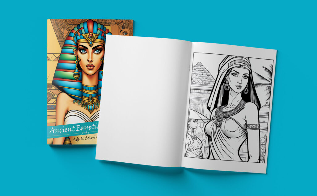 Ancient Egyptian Women Adult Coloring Book