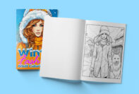 Winter Fashion Adult Coloring Book