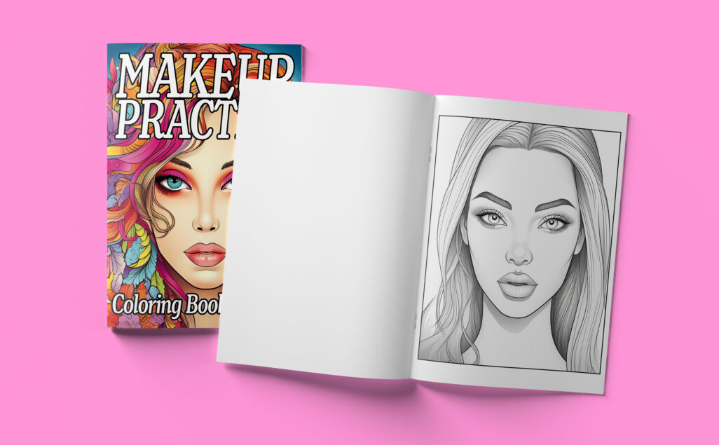 Makeup Practice Coloring Book for Girls