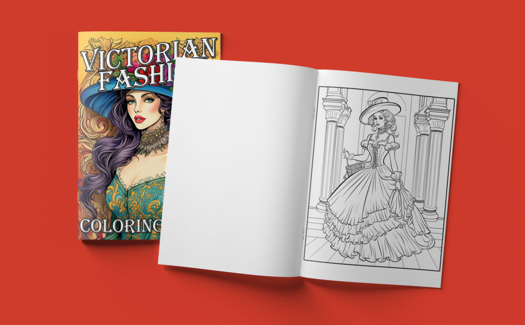 Victorian Fashion Coloring Book