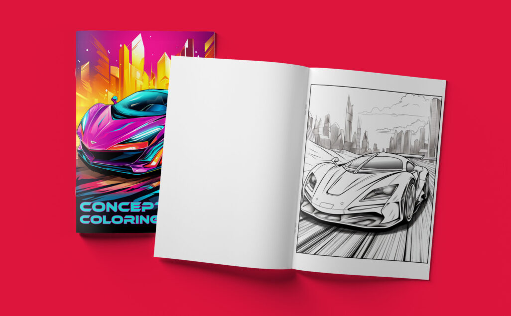 Concept Car Coloring Book