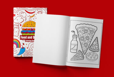 Food and Drink Coloring Book