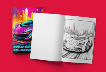 Concept Car Coloring Book