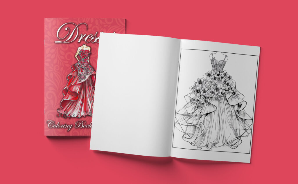 Dresses Coloring Book for Girls