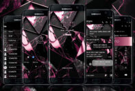 Black and Pink Marble