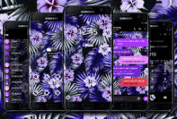 Exotic Flowers Dark Purple