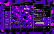 Leopard Skull Pink and Purple