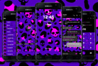 Leopard Skull Pink and Purple