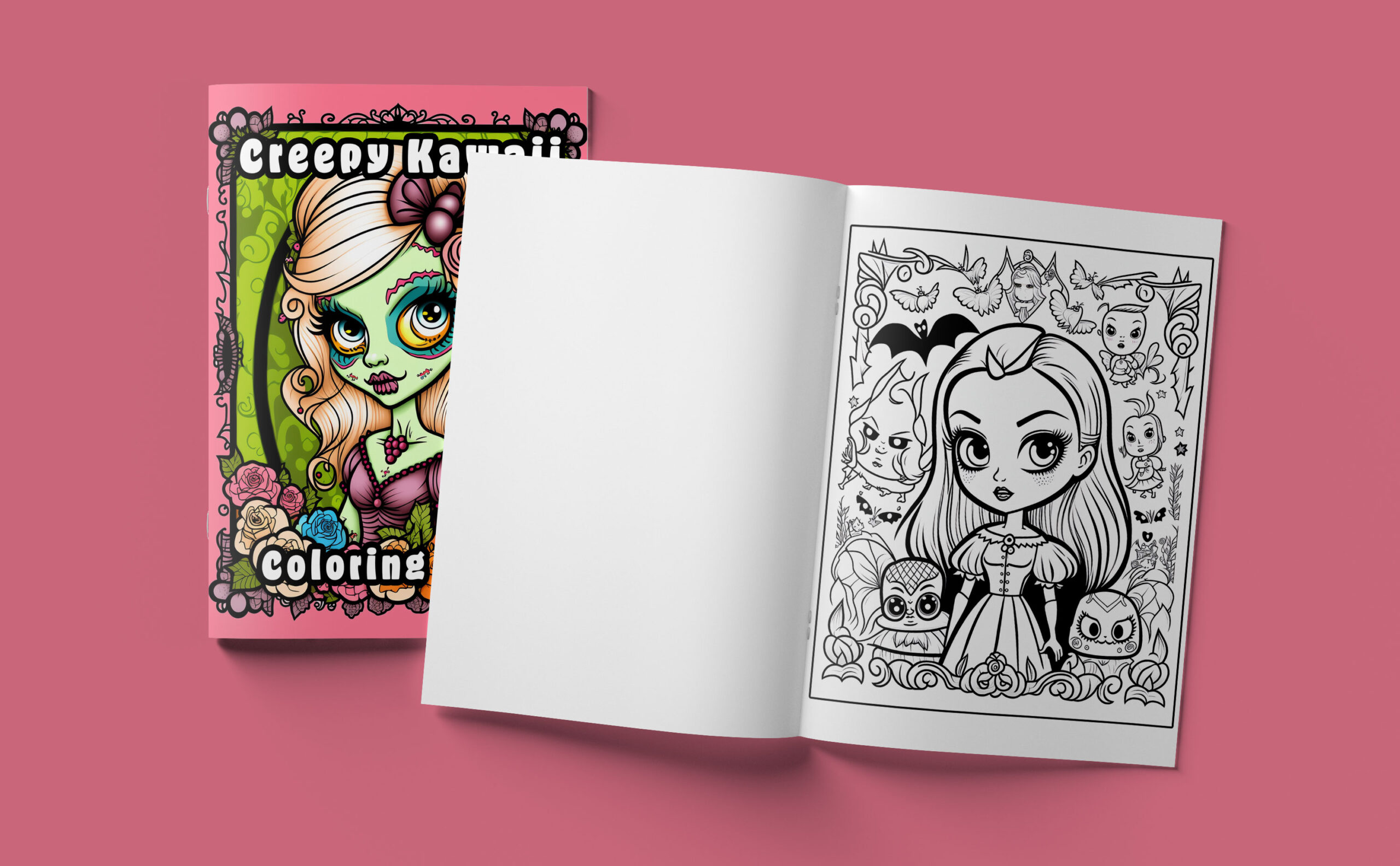 Creepy Kawaii Coloring Book