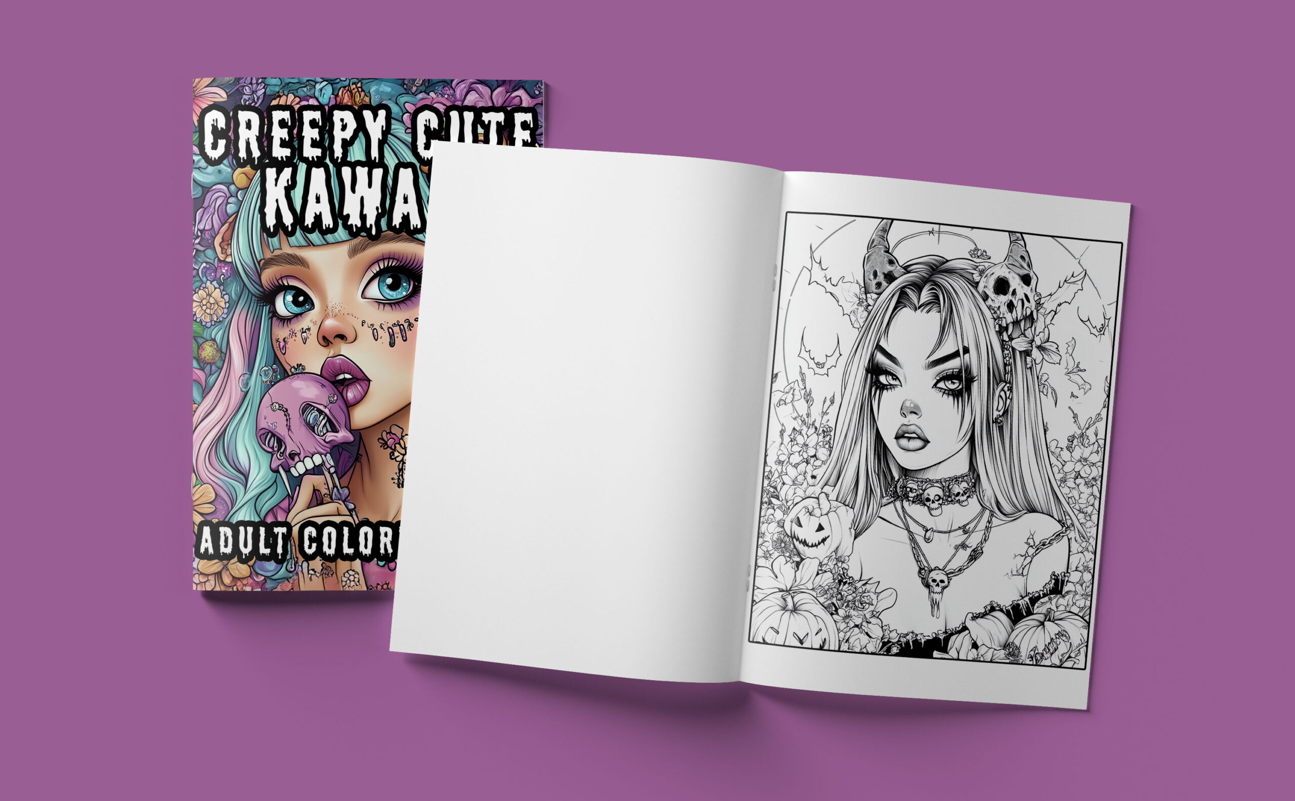 Creepy Cute Kawaii Adult Coloring Book