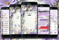 Pastel Flowers Purple