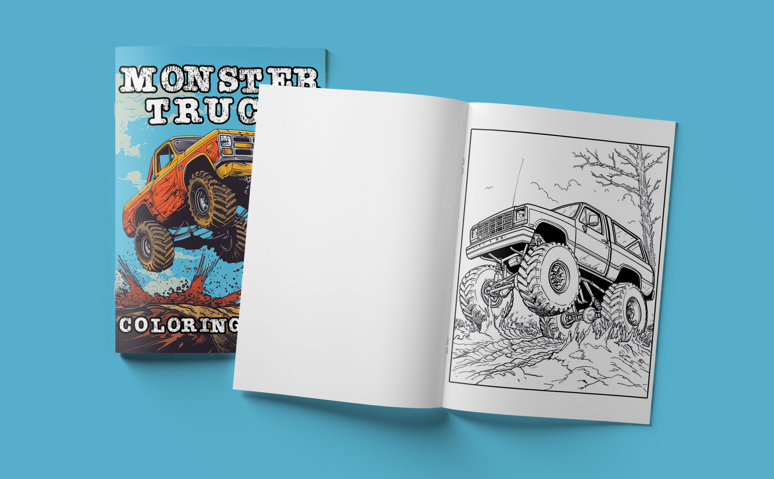 Monster Truck Coloring Book