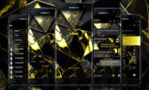 Black and Yellow Marble