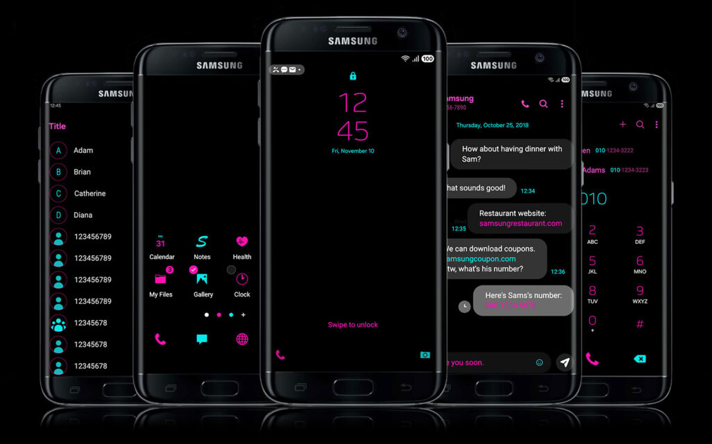 Hot Pink and Aqua Burst