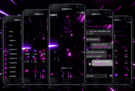 hyperspace pink and purple