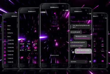 hyperspace pink and purple