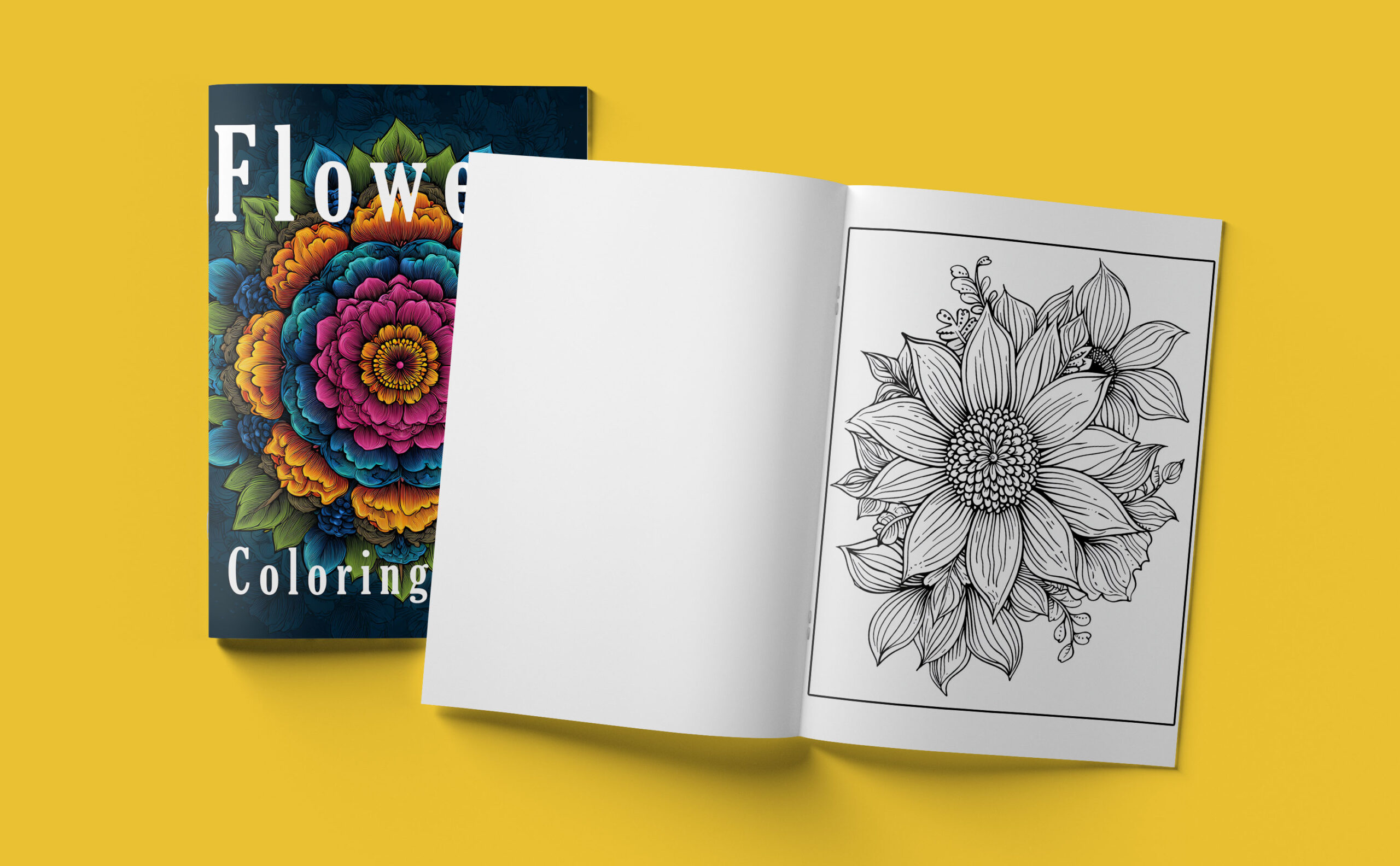 Flowers Coloring Book