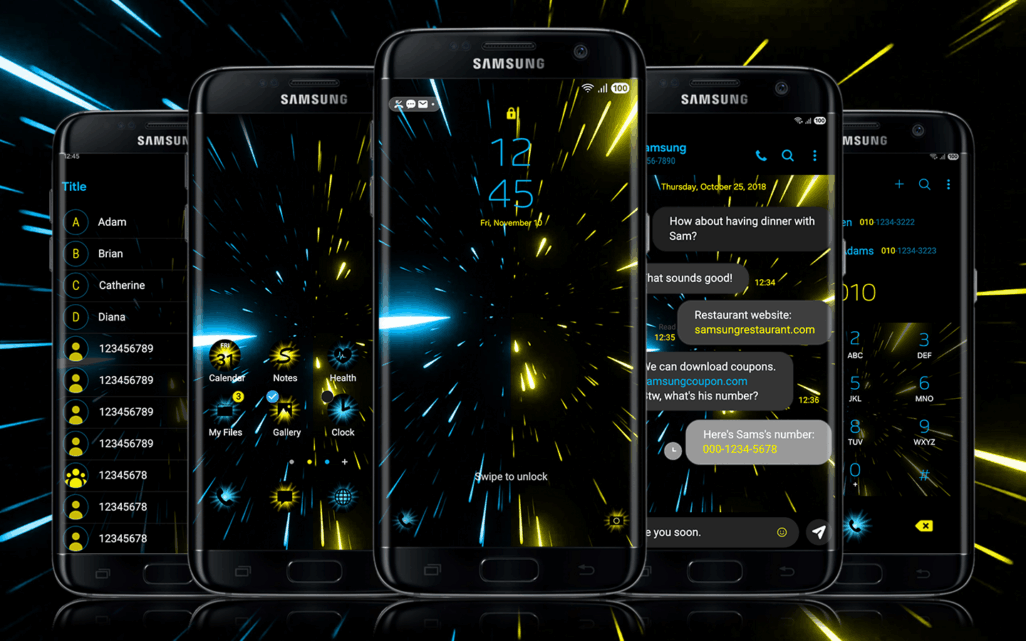 Hyperspace Blue and Yellow