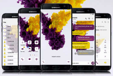 Purple and Yellow Fluid