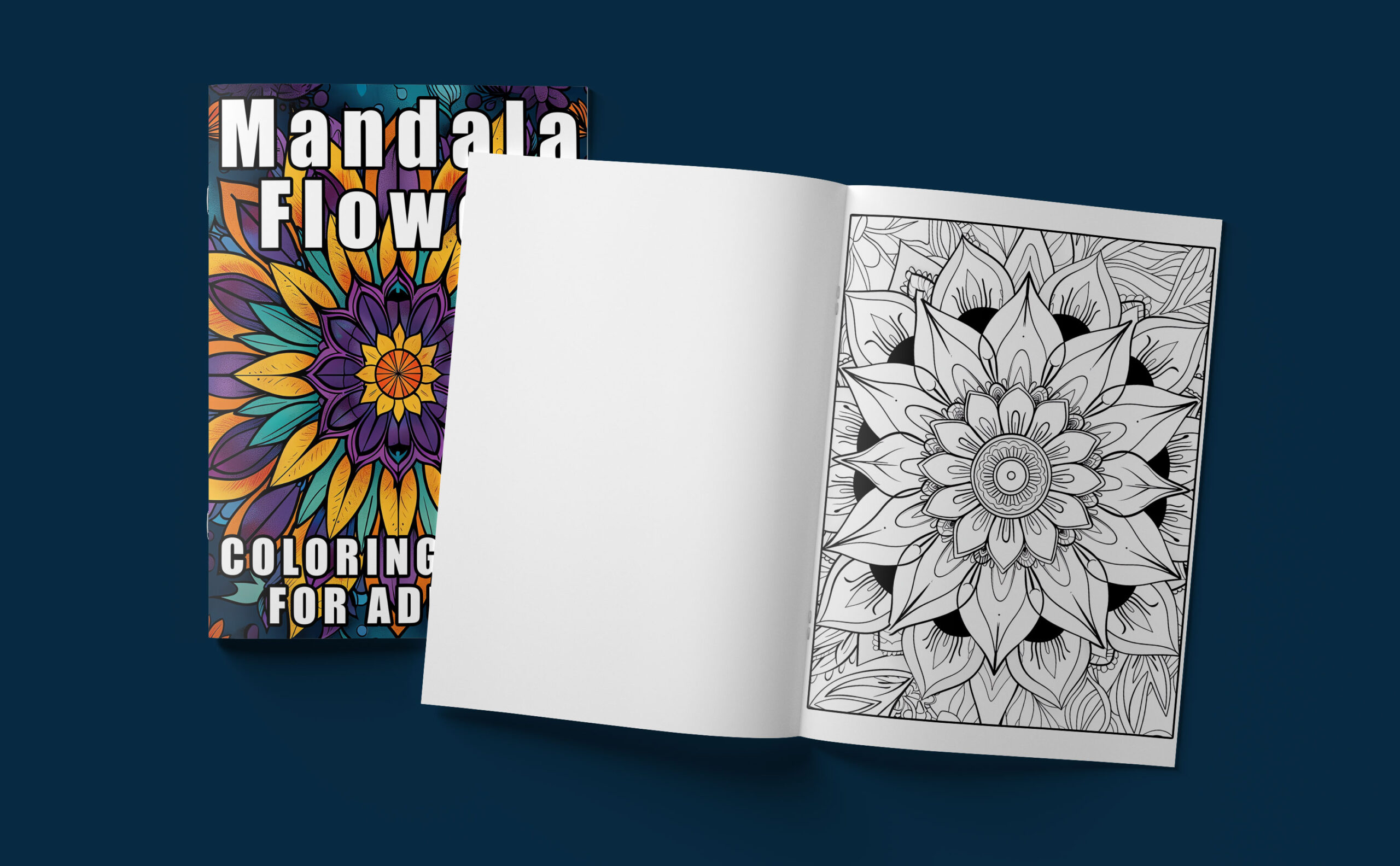 Mandala Flower Coloring Book for Adults