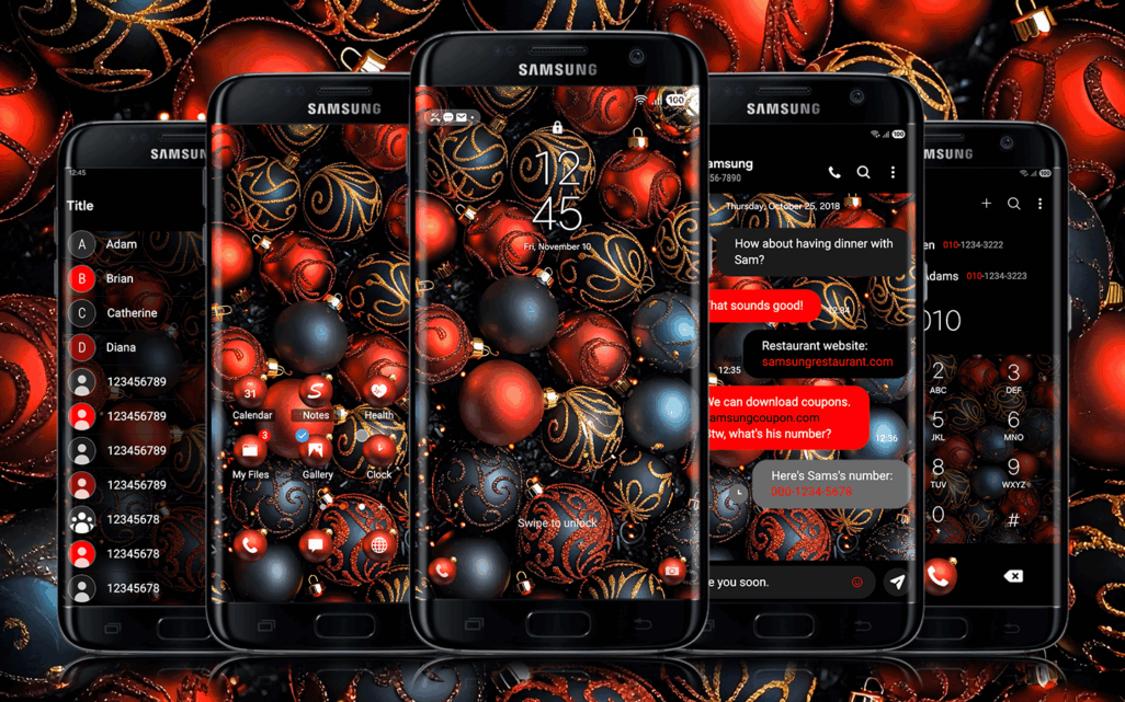 Black Christmas Ornament