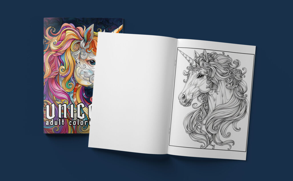 Unicorn Adult Coloring Book